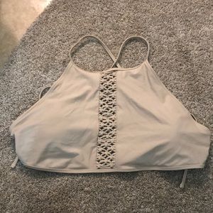 Hi neck bikini top